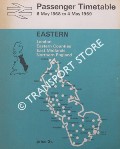 Passenger Timetable Eastern - London, Eastern Counties, East Midlands, Northern England, 6 May 1968 to 4 May 1969 by British Rail